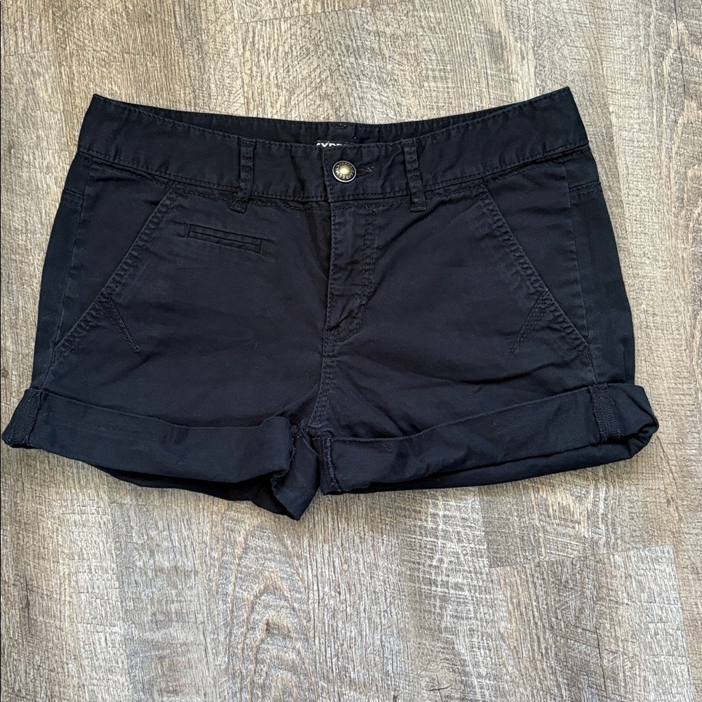 Express Black Casual Shorts